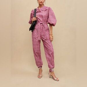 Maje
Pyad Cotton Floral Print Eyelet Jumpsuit